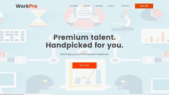 Бизнес Шаблон WorkPro | Готовые лендинги смотреть онлайн