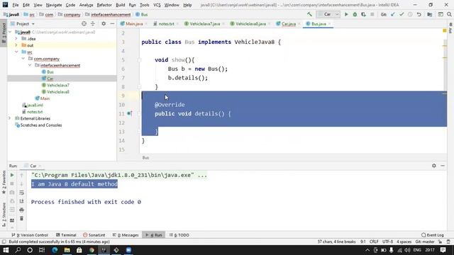 Part-1: Java 8 default method | Static method in java | Java 8 tutorial смотреть онлайн
