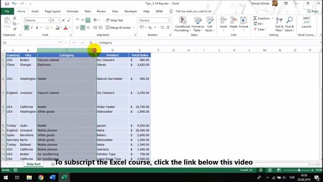 Excel - Repeat Last Process (F4 Key) смотреть онлайн