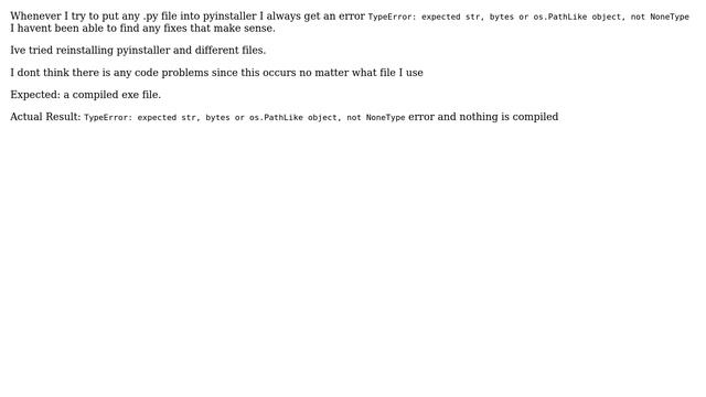 Pyinstaller Error when converting .py to .exe смотреть онлайн