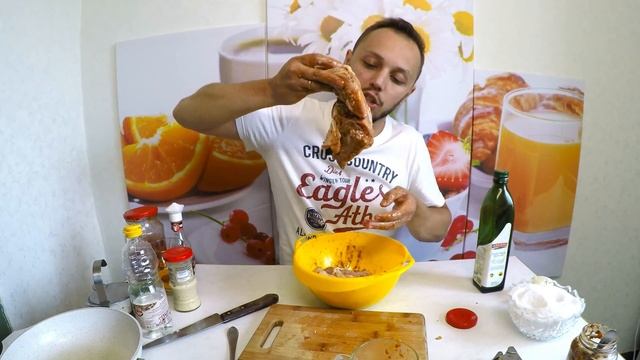 Жареные окорочка на сковороде простой праздничный рецепт на ужин и обед! смотреть онлайн