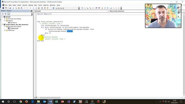 Word vba: Find Current Sentence, Paragraph or Table смотреть онлайн