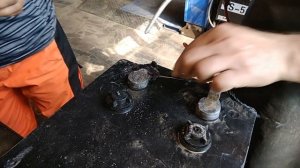 Как восстановить клемму на АКБ.