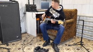 #Гитарный процессор BOSS ME-25 Играем онлайн за трёх гитаристов