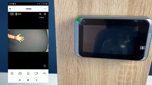 Умный WiFi видеоглазок с датчиком движения, записью на SD карту и удаленным доступом PS-link PDV-20 смотреть онлайн