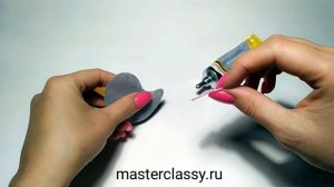 Простые украшения для девочек из фетра. Птичка из фетра своими руками. Видео урок