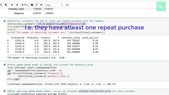 Customer Lifetime Value Calculation | Python Code Part-3 | Train Gamma Gamma Model for CLV смотреть онлайн