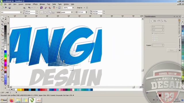 Cara membuat Desain Efek Tulisan keren - Tutorial Desain Corel Draw X6 смотреть онлайн