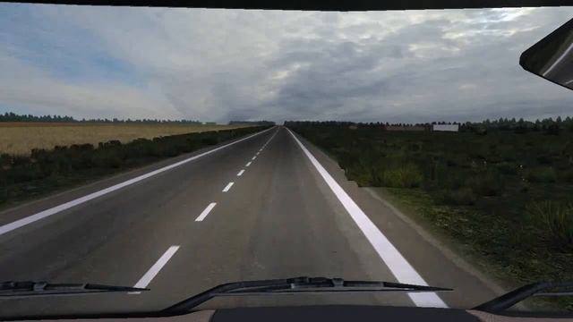 Карта России ETS 2,трасса М5 Кузнецк - вход в Ульяновскую область. смотреть онлайн