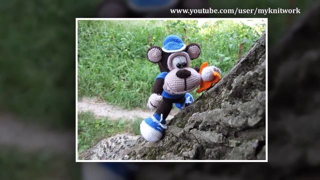 Вязание крюком. Игрушка Обезьяна. Crochet Monkey. Анонс смотреть онлайн