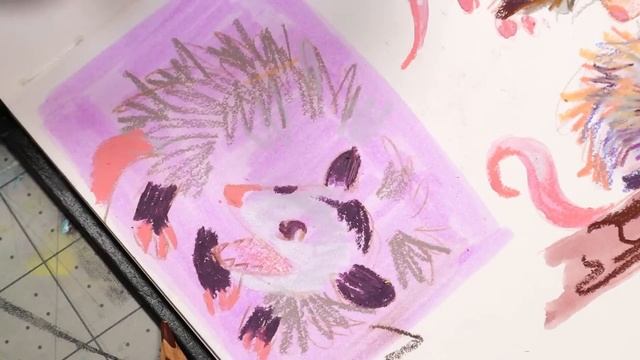Opossum Sketchbook Page & finding my STYLE! // sketchbook session смотреть онлайн