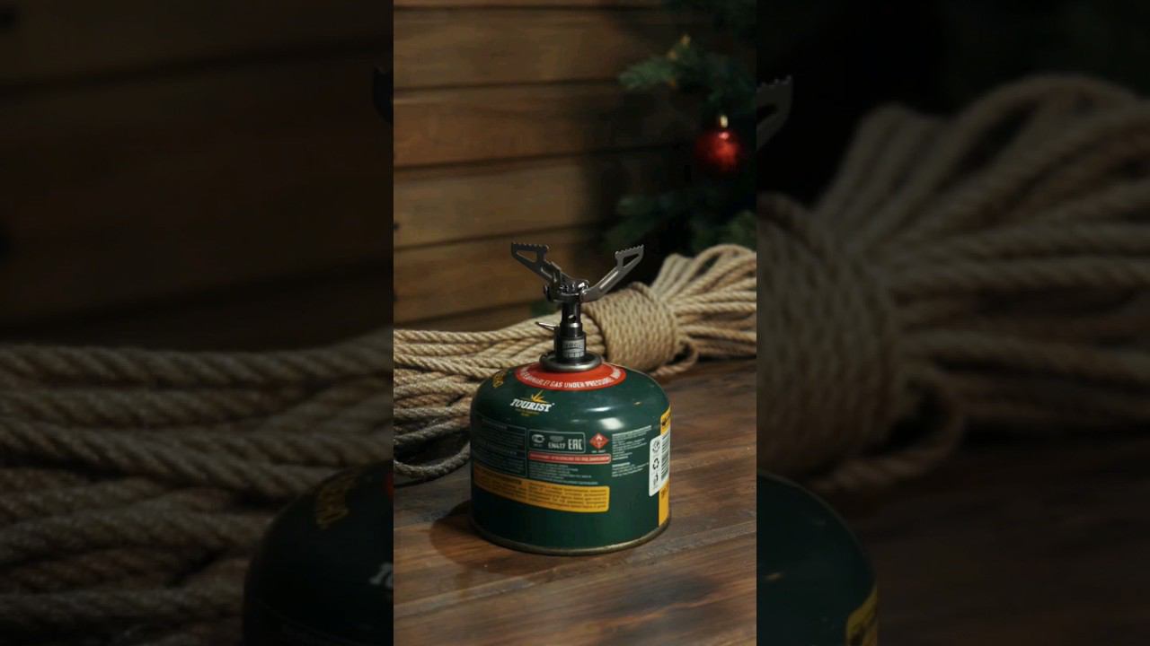 Осмотр самой легкой газовой горелки из титана BRS 3000T #обзор #горелкагазовая #туризм #выживание