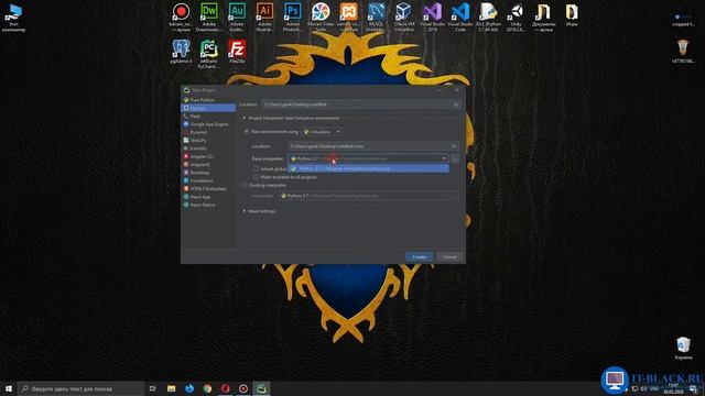 Создание Django-проекта в PyCharm. смотреть онлайн