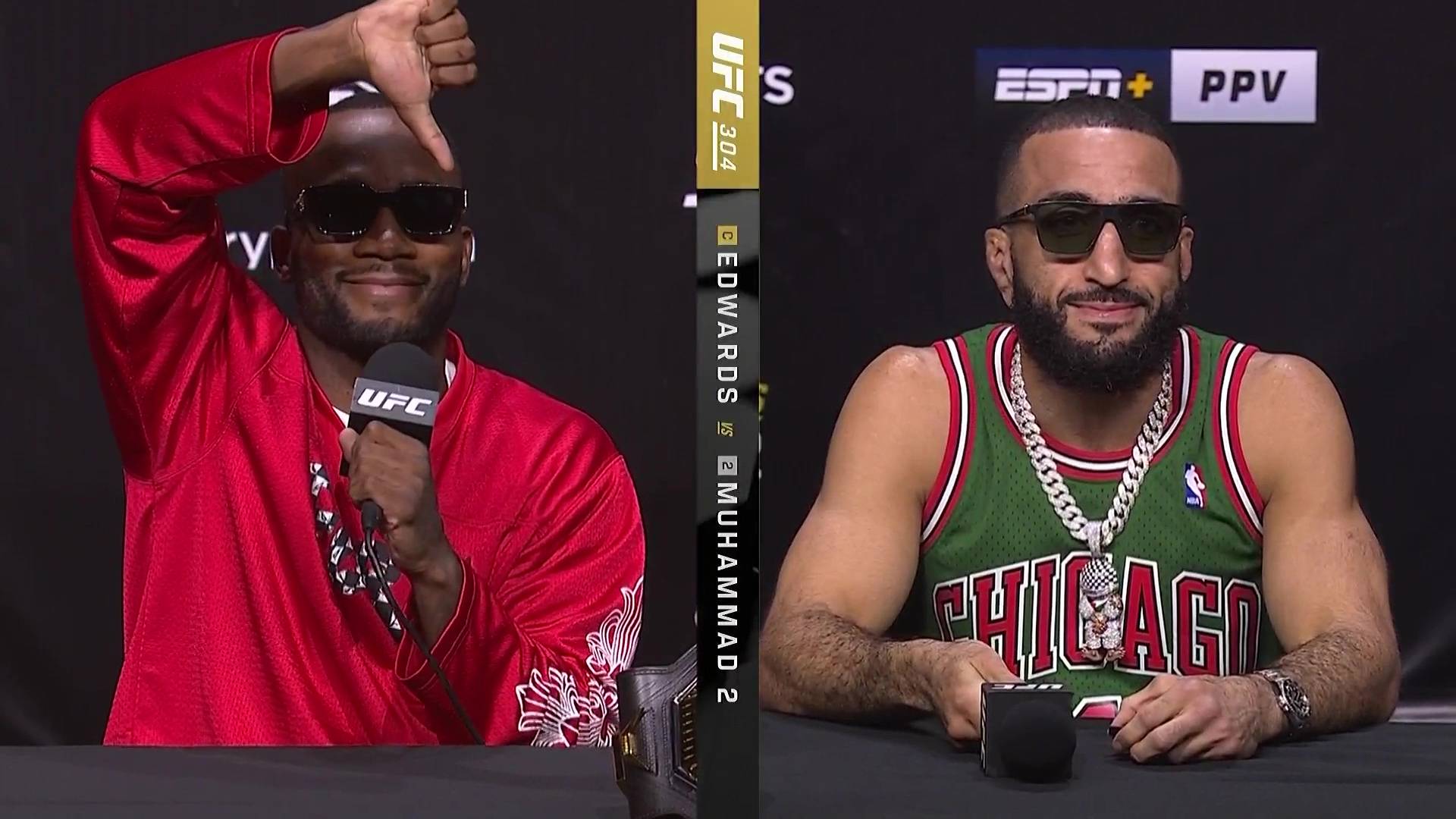 UFC 304: Пресс-конференция и битвы взглядов