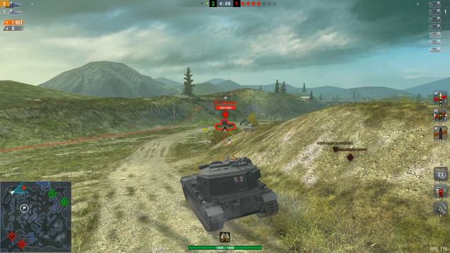 WOT Blitz Can KV-2 152mm Derp Kill an FV215b 183 смотреть онлайн