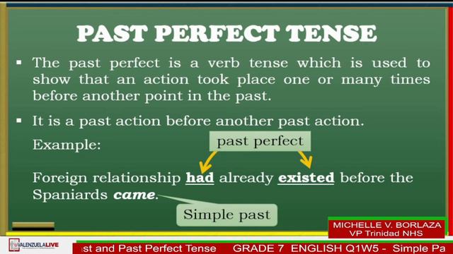 GRADE 7 ENGLISH Q1 SIMPLE PAST AND PAST PERFECT TENSE смотреть онлайн