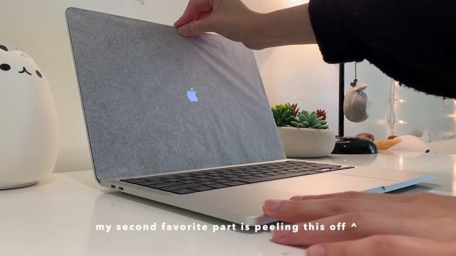 Macbook Pro M1 2020 Unboxing ?♡ (setup, Customizing + Airpods)