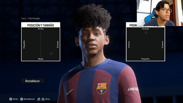 COMO CREAR A LAMINE YAMAL EN EA SPORTS FC 24 CON MEDIA Y STATS  MODO CARRERA / CLUBES PRO