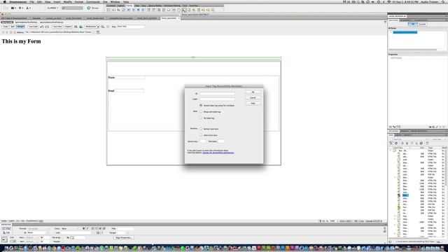 How to create a email form in Dreamweaver CS5.5 Pt 1 смотреть онлайн