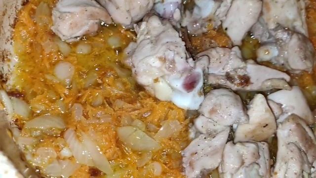 Плов куриный, плов с курицей! Рис , рисовая каша с мясом. очень вкусно, быстро, сочно, мощно! ???