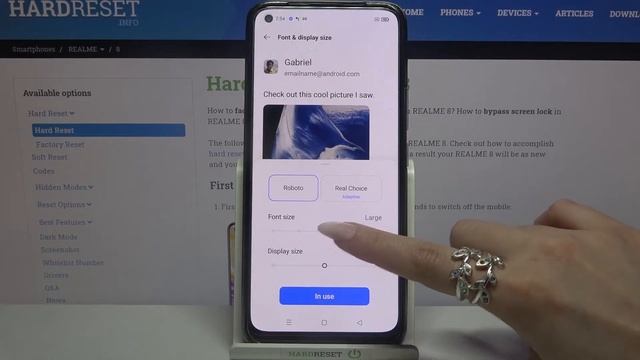 How to Change Font Size on REALME 8 – Modify Font Size смотреть онлайн