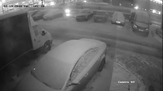 Изображение 1Мп аналоговой уличной камеры HiWatch DS T100 ночью