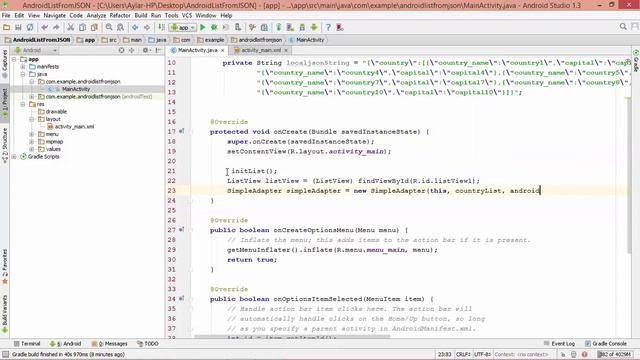 How to populate ListView with remote JSON data смотреть онлайн