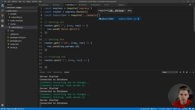 Build A REST API With Node.js, Express, & MongoDB - Quick смотреть онлайн