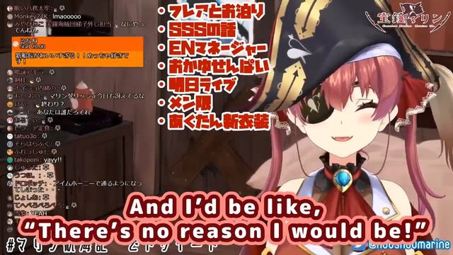 Houshou Marine - BONKS A-Chan and talks about Hololive EN Manager【ENG Sub/Hololive】 смотреть онлайн