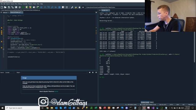 How To Get Stock Data In Python Using yahoo_fin | Validate Ticker List смотреть онлайн