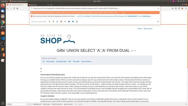 SQL Injection - Dumping All Tables and Data смотреть онлайн