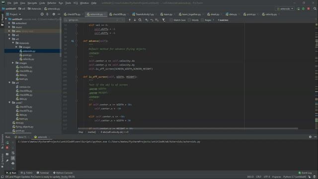 Asteroids - Python: arcade library смотреть онлайн