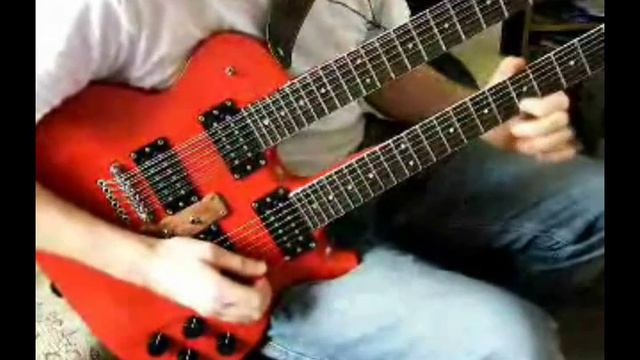 Home made doubleneck guitar Metallica - Nothing Else Matters solo смотреть онлайн