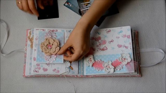 Скрапбукинг: мой первый мини- альбом для доченьки!!!!