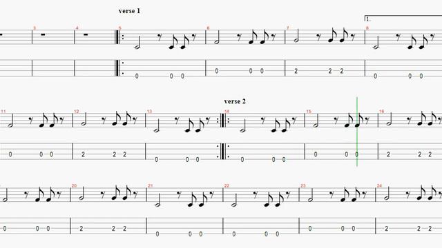 Beenie Man -   STREET LIFE  - Basstabs