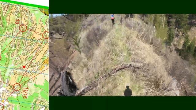 Спортивное ориентирование от первого лица. Видео с дистанции 03.05.2021 смотреть онлайн