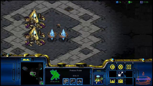 99 Gateway / Two Gateway Zealot Rush / Starcraft Remastered / Protoss vs Zerg смотреть онлайн