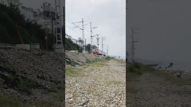 ЭД4М-1014/1013 следует резервом по перегону Мацеста — Хоста смотреть онлайн