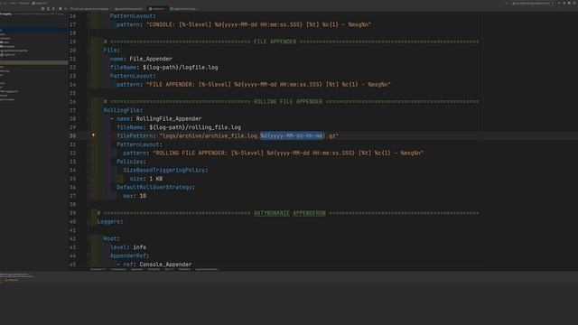 Spring - 6 - Konfiguracja loggerów z wykorzystaniem biblioteki log4j2 смотреть онлайн