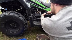 ПЕРВОЕ ТЕХ ОБСЛУЖИВАНИЕ КВАДРОЦИКЛА/ДЕРЕВЕНСКИЙ ВЛОГ