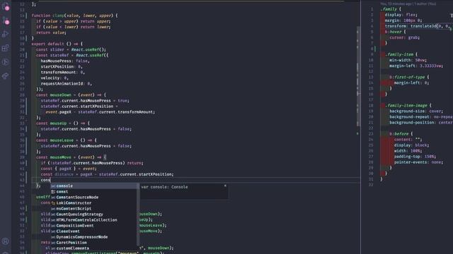 Interactive Momentum Scroller with React смотреть онлайн