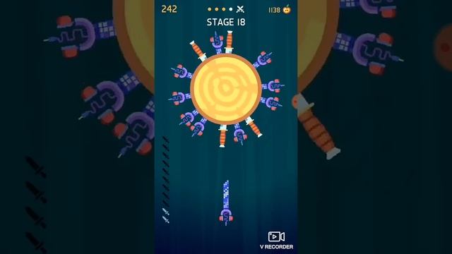 Играем в Knife Hit да 100 Уровня смотреть онлайн