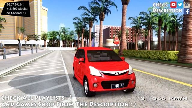 Toyota Avanza Veloz 2012 V 1.1 - GTA San Andreas 1440p / 2,7K _REVIEW смотреть онлайн