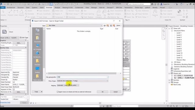 Export Revit (Overriden Colours and True North Coordinates) to AutoCAD смотреть онлайн