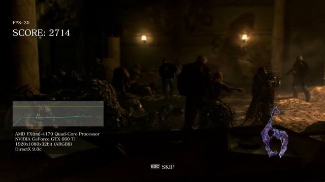 Resident Evil 6 Benchmark [AMD FX-4170 & MSI GTX 660 Ti PE] смотреть онлайн