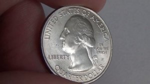 Coin of USA quarter dollar 2010(YELLOWSTONE)/Монета США 25 центов 2010 год (Йеллоустон)