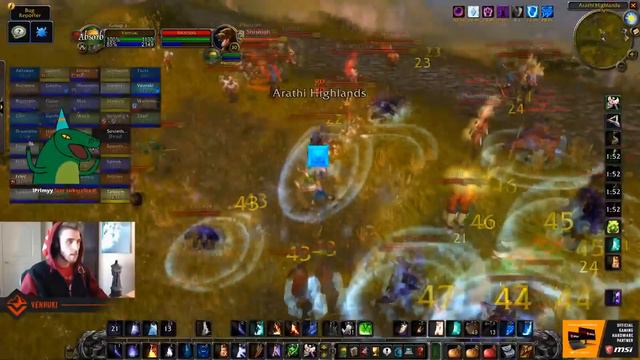 Venruki's Horde vs Asmongold's Alliance @Arathi Highlands World PvP (Classic Beta) смотреть онлайн