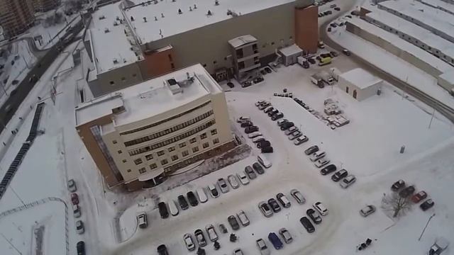 DJI Phantom FC40 - Ижевск под снегом смотреть онлайн