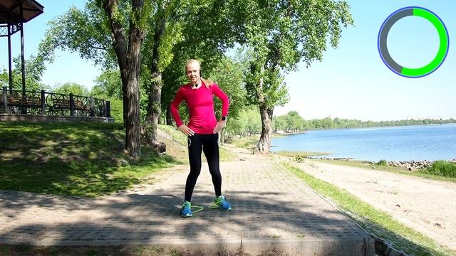 Тренировка на ягодицы с резинкой. Упражнения для похудения ног. смотреть онлайн
