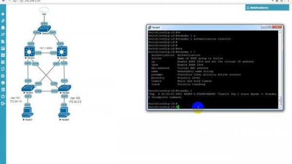 настройка HSRP